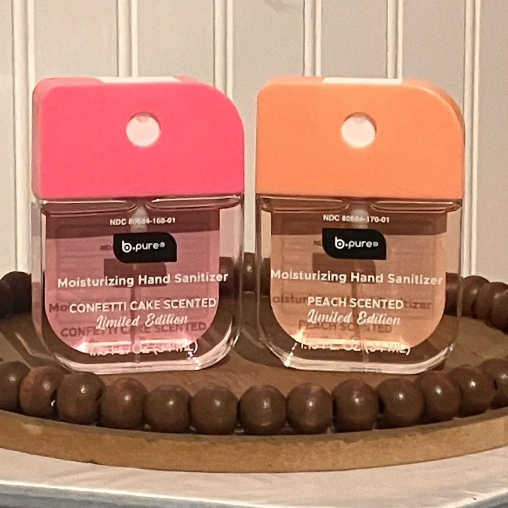 b.pure Moisturizing Hand Sanitizer Set - Pink and Orange